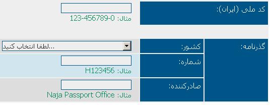 تکمیل فرم های ساخت شناسه ی ایرنیک